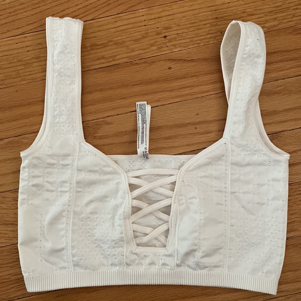 EXCELLENT Anthropologie cream bralette size xxs/xs